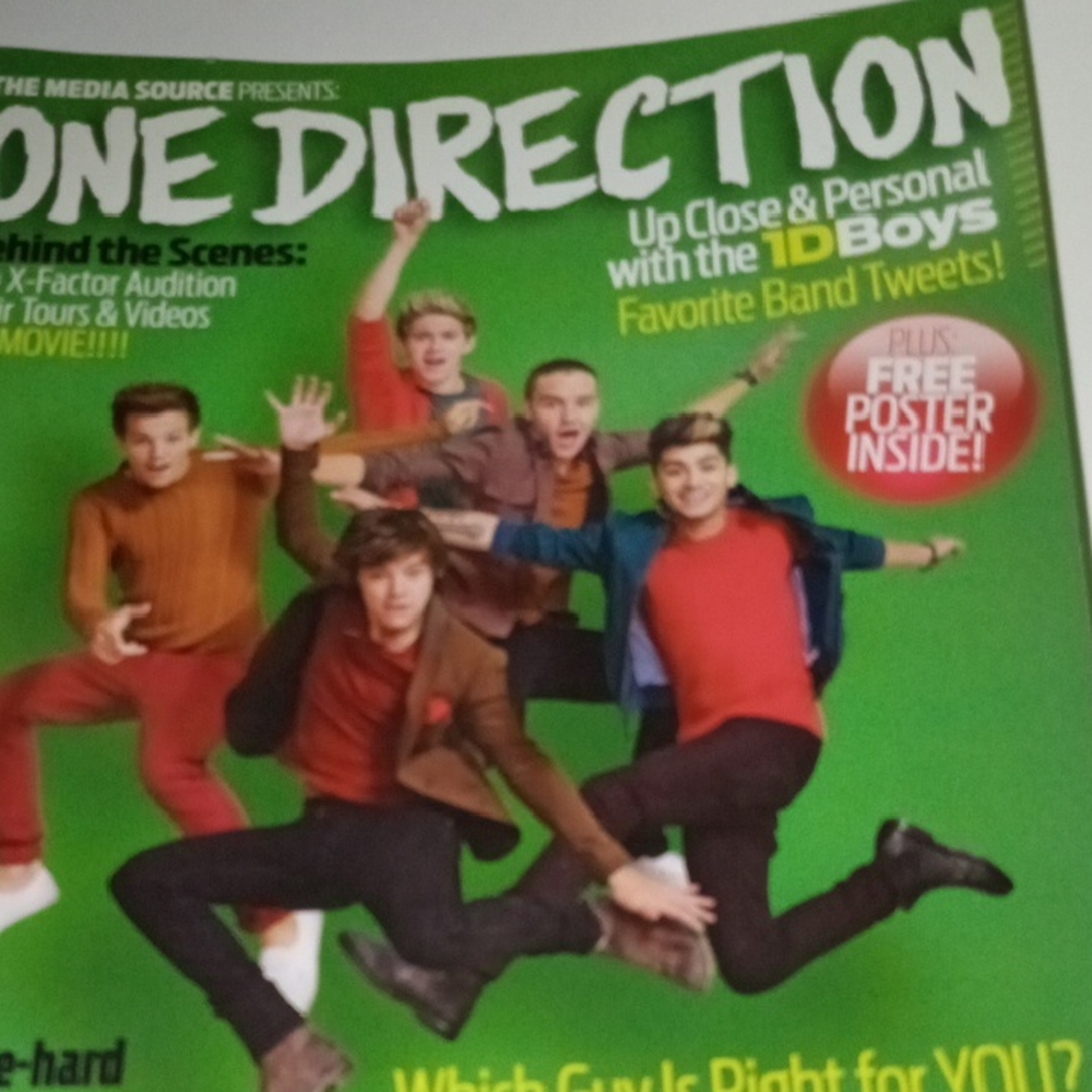 THE MEDIA SOURCE..:  ONE DIRECTION..Behind the Scenes Magazine (FREE POSTER!)